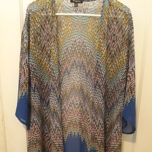 EUC Brightly colored kimono